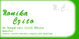 monika czito business card