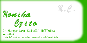 monika czito business card